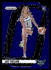 Jacy Sheldon 2024 Panini Prizm WNBA Blue Velocity Prizms #141 Dallas Wings ESE