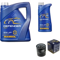 SCT Inspektionspaket 6L Mannol 10W-40 FüR Dacia Duster Logan MCV 1.6 16V 1.4