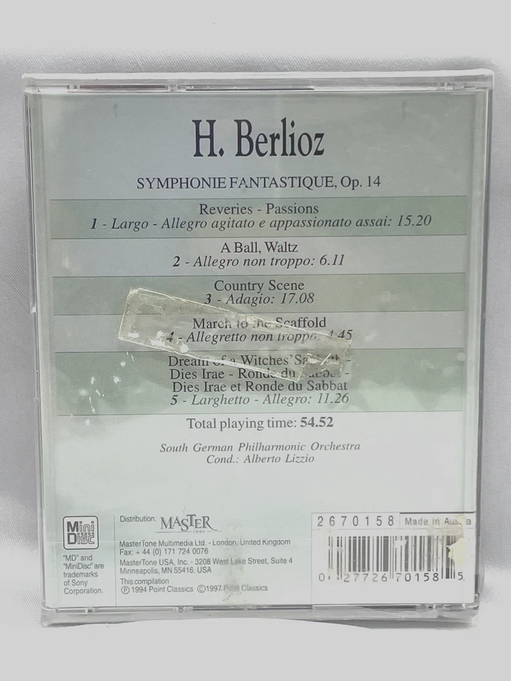 Berlioz – Symphonie Fantastique | Point Classics MiniDisc 1997 Austria | Rare Cl - Image 3 of 4