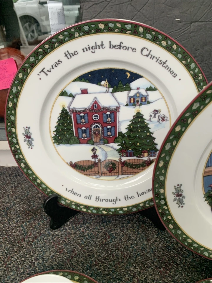 12 peças internacional China Susan Winget Um serviço de história de Natal na caixa - Imagem 2 de 4