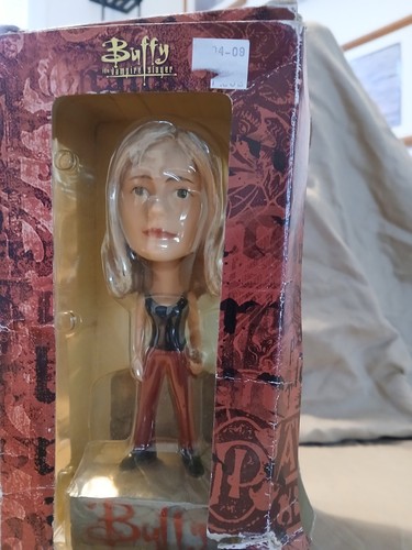 Buffy the Vampire Slayer & Angel Hand Painted Bobble Buddies Set of 2