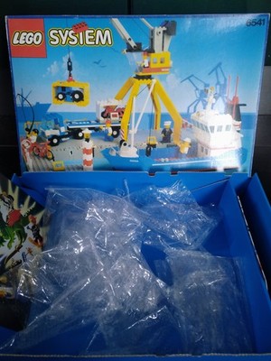 lego 6541 leer karton verpackung mit tüten hafen 
