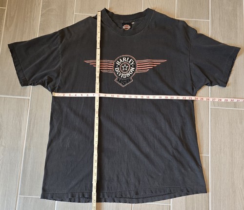 Camisa Harley Davidson vintage para hombre XXL Calgary Canadá envejecida puntada única - Imagen 7 de 24