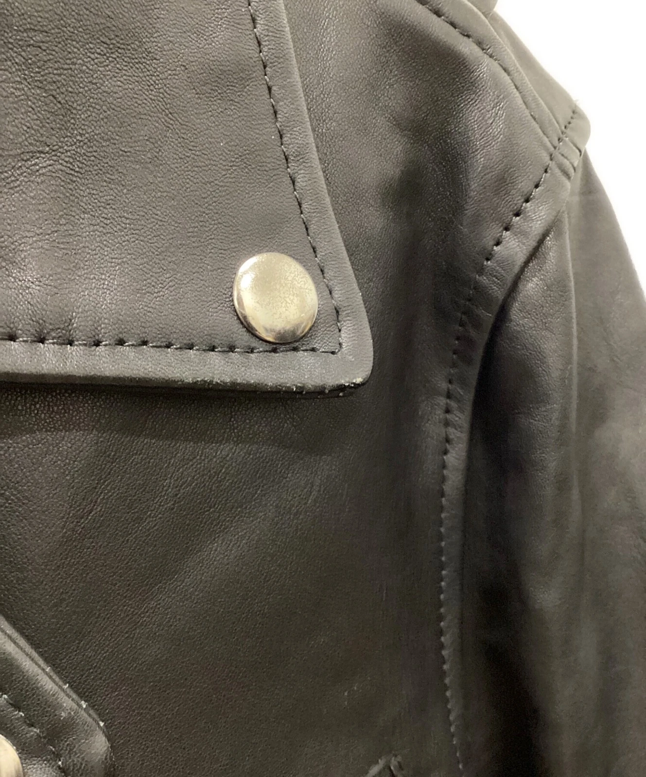 GAP Leather Jacket Men's Size M Black - product detail image 10