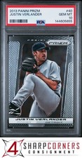2013 PANINI PRIZM #40 JUSTIN VERLANDER TIGERS PSA 10