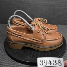 Sperry Shoes Womens Size 5.5 Brown Leather Boat Shoes STS89454 Comfort Casual