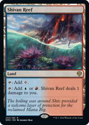 4x MTG Shivan Reef, NM-Mint, English Dominaria United