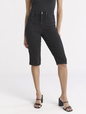 Womens Size 0  Black Denim Stretch Capri Retro Sofia Vergara New With Tags