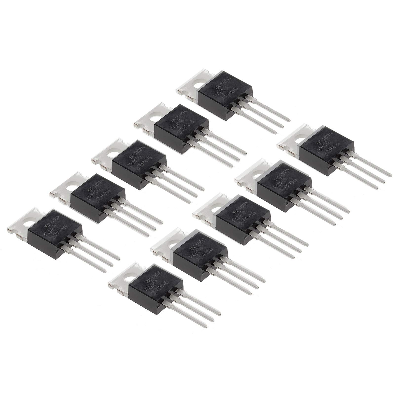 Bridgold 10pcs FQP27P06 27P06 P-Channel MOSFET, 60V, 27A, 10 Piece