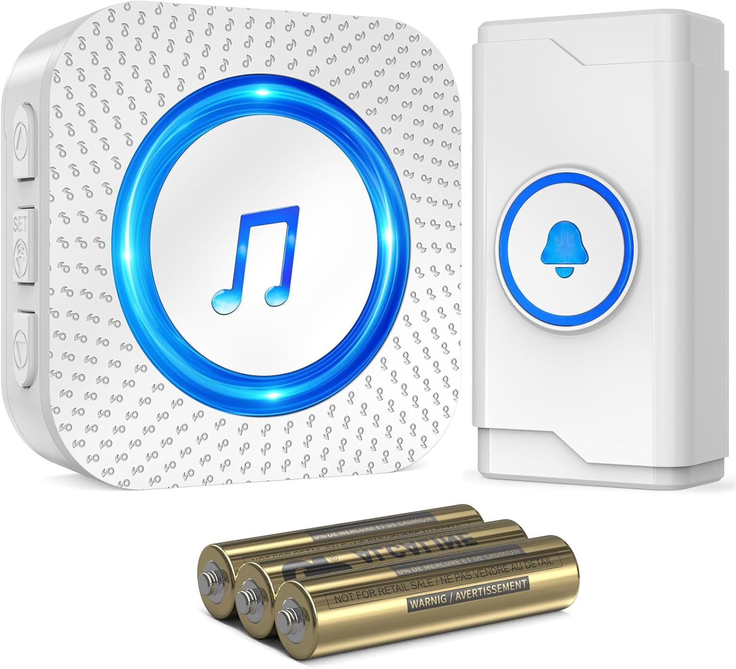 Campanello Wireless Esterno Interno IP66: Kit Batteria Inclusa a Basso Prezzo - 1