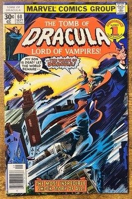TOMB OF DRACULA 60 GENE COLON COVER MARV WOLFMAN STORY MARVEL 1977