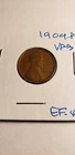 1909 P VDB LINCOLN WHEAT PENNY CENT EXTREMELY FINE CONDITION