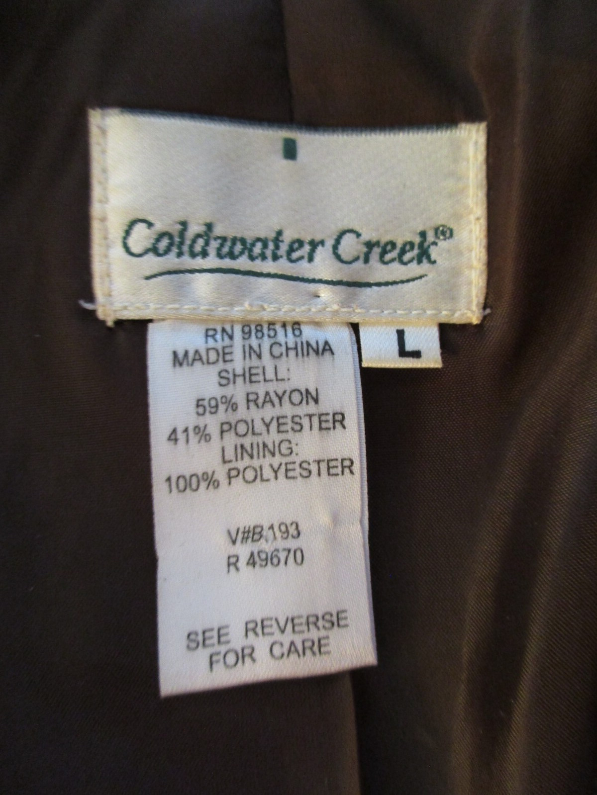 Coldwater Creek Patchwork Blazer Jacket Size L Ve… - image 4