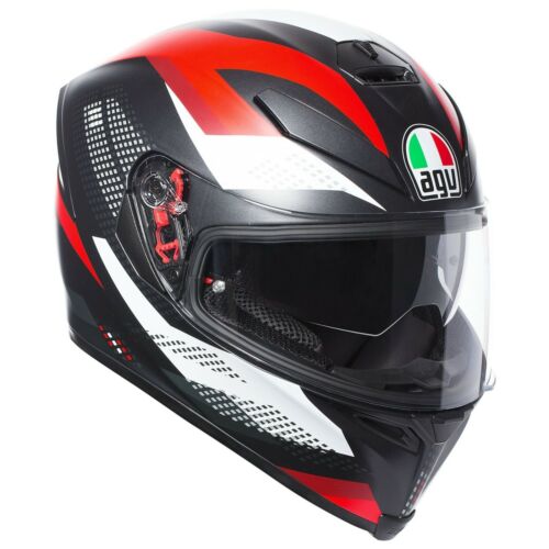 New AGV K-5 S Marble Helmet XL Black/Red/White #210041O2HY-015-XL - Picture 1 of 1