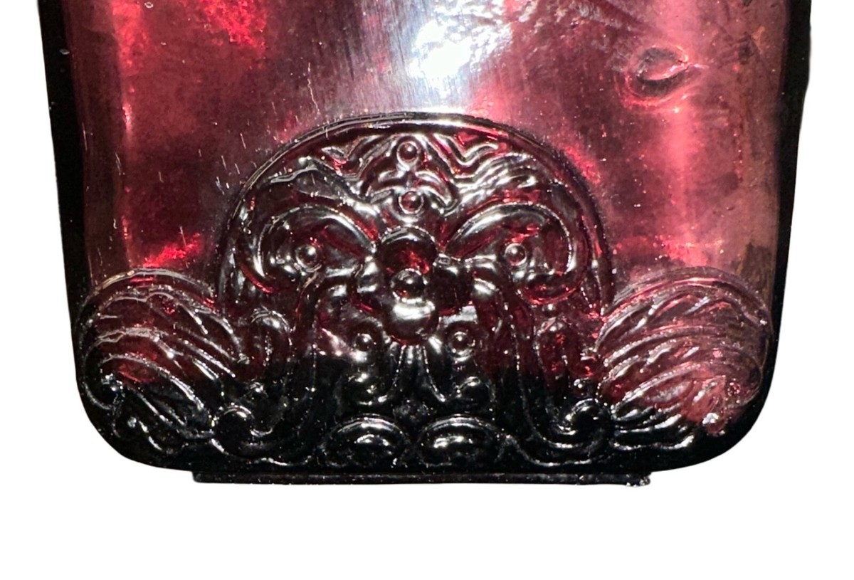 vidrios de levante カボチャ 小物入れ ガラス スペイン Vintage Vidrios de levante Purple Recycled Glass Bottle Spain
