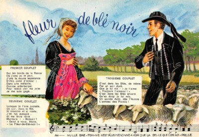 LA FLEUR DE BLE NOIR - Breton song - lyrics and score 