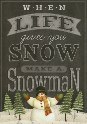 Make a Snowman LPG Greetings Christmas Card