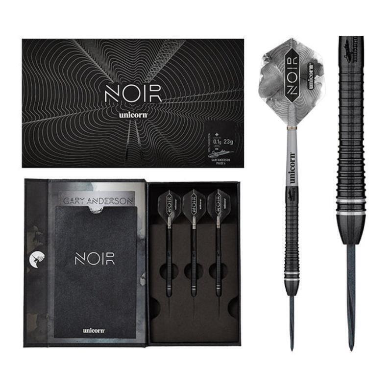 Unicorn Gary Anderson Phase 6 Deluxe Black Noir 90% Tungsten Steel