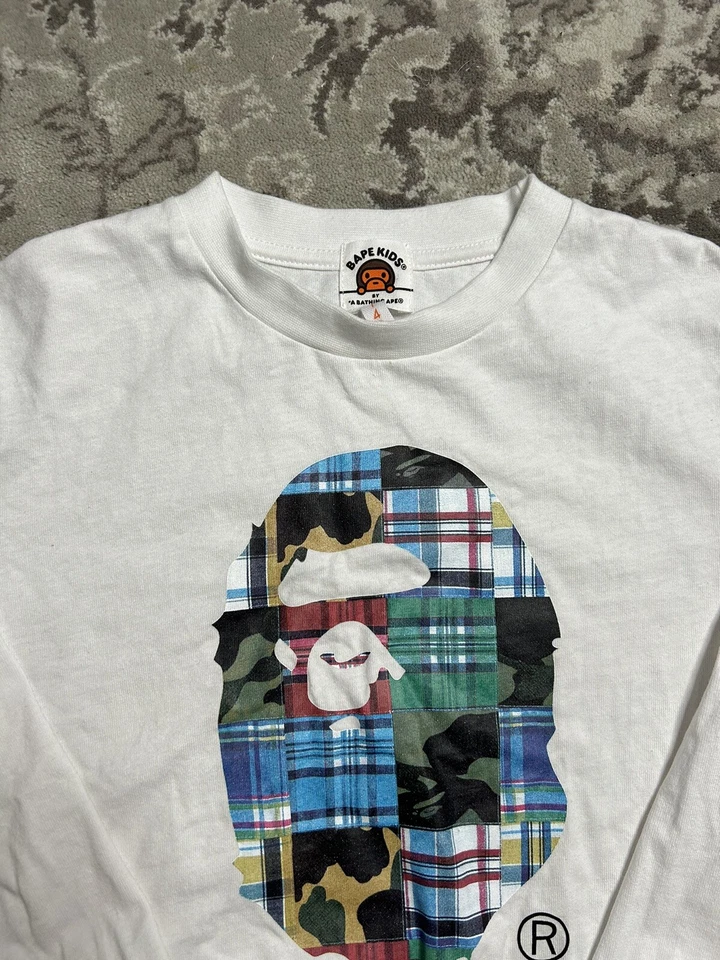 Bape By A Bathing Ape Baby Milo T-Shirt Size 9 Kids Fits Like XXS-XS Women’s - Image 2 of 4