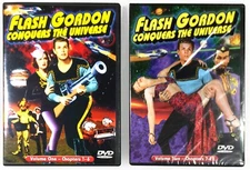 Flash Gordon Conquers the Universe Vol. 1 & 2 (2 DVD's, 1940) *Like New & New !