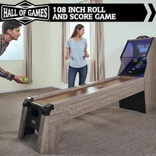 Classic Hall Of Games 9 Ft Roll And Score Game LED Lights And Electronic Scorer