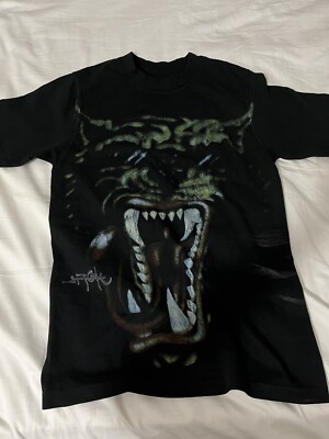 TRAVIS SCOTT UTOPIA OFFICIAL TOUR MERCH T-SHIRT   BLACK TIGER SIZE SMALL