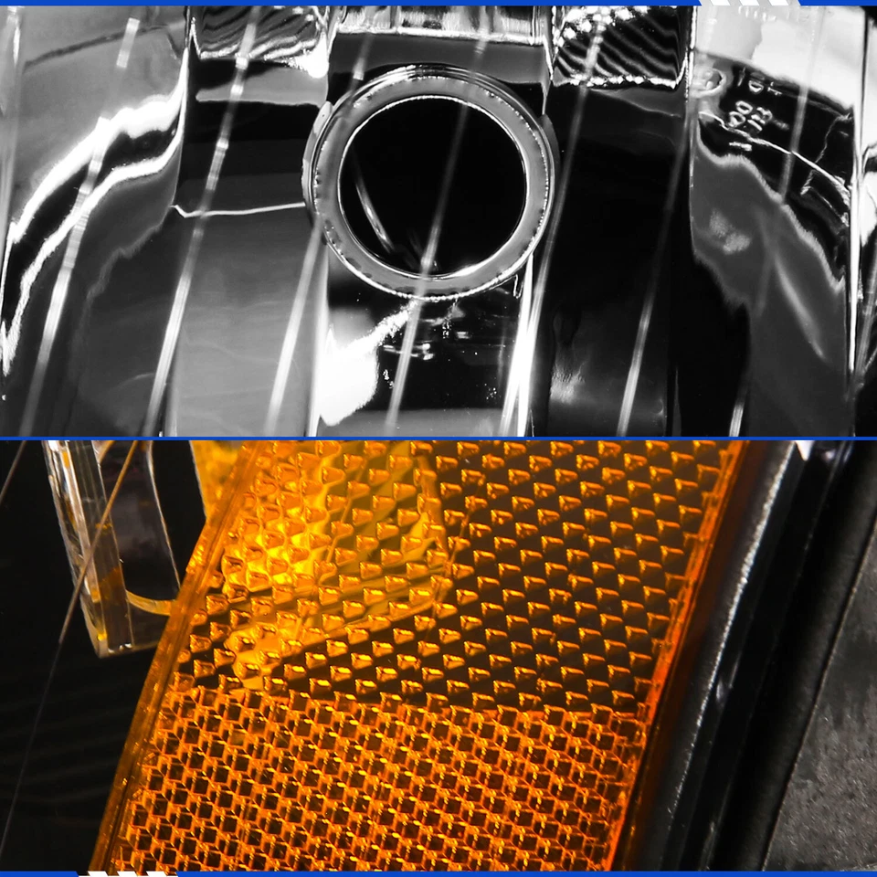 Par de faros proyectores de repuesto negros diestros+derechos para Audi A4/S4 2002-2005 Foto 3 de 4