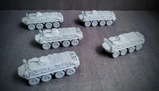 Team Yankee Soviet BTR 60 APC Vehicle Platoon lot X5 resin 1/100th scale