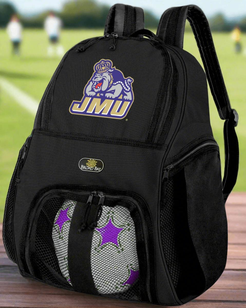 JMU Soccer Ball Backpack or James Madison University Volleyball