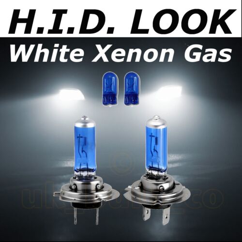 H7 501 55w White Xenon HID Look Headlight High Main Beam Bulbs E Marked