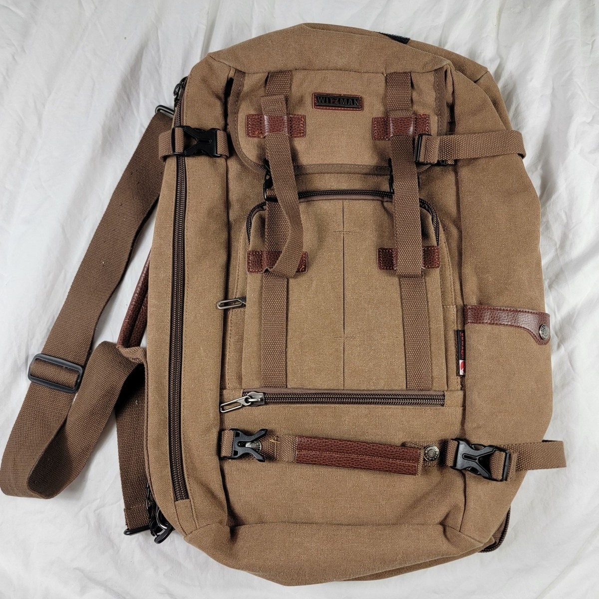 Witzman Backpack Canvas Backpack Vintage Travel Backpack Large Laptop Bags  main image 4