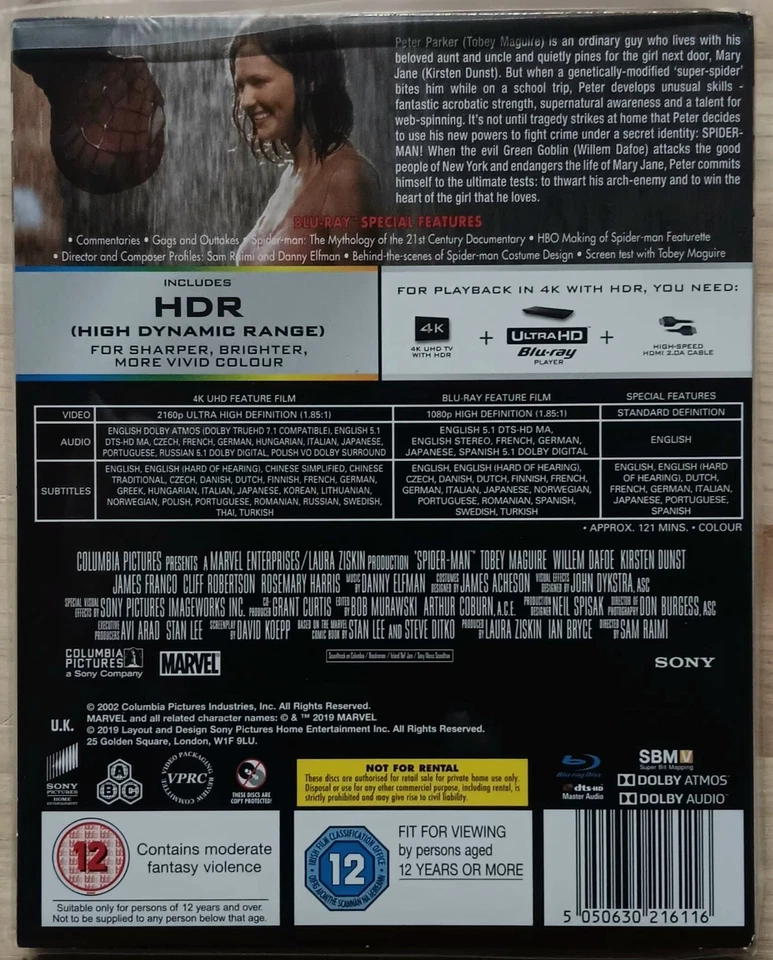 SPIDER-MAN 4K UHD BLU-RAY 9 MOVIE LOT 1, 2, 3, AMAZING, HOLLAND, VENOM, COMPLETE Foto 3 de 4