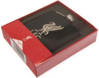 Liverpool FC Flachmann – Edelstahl, 170 Ml, Antikes Finish, Inkl. Geschenkbox, Offizielles Fan-Zubehör