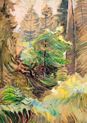 1574 - Cake Topper Tree By Emily Carr - Giclée Fine Art Print