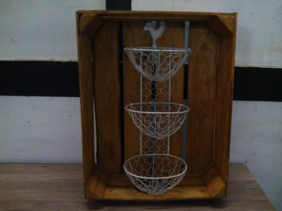 Eierregal,Küchenregal,Shabby,Vintage,Gewürzregal,Apfelkiste,Weinkiste