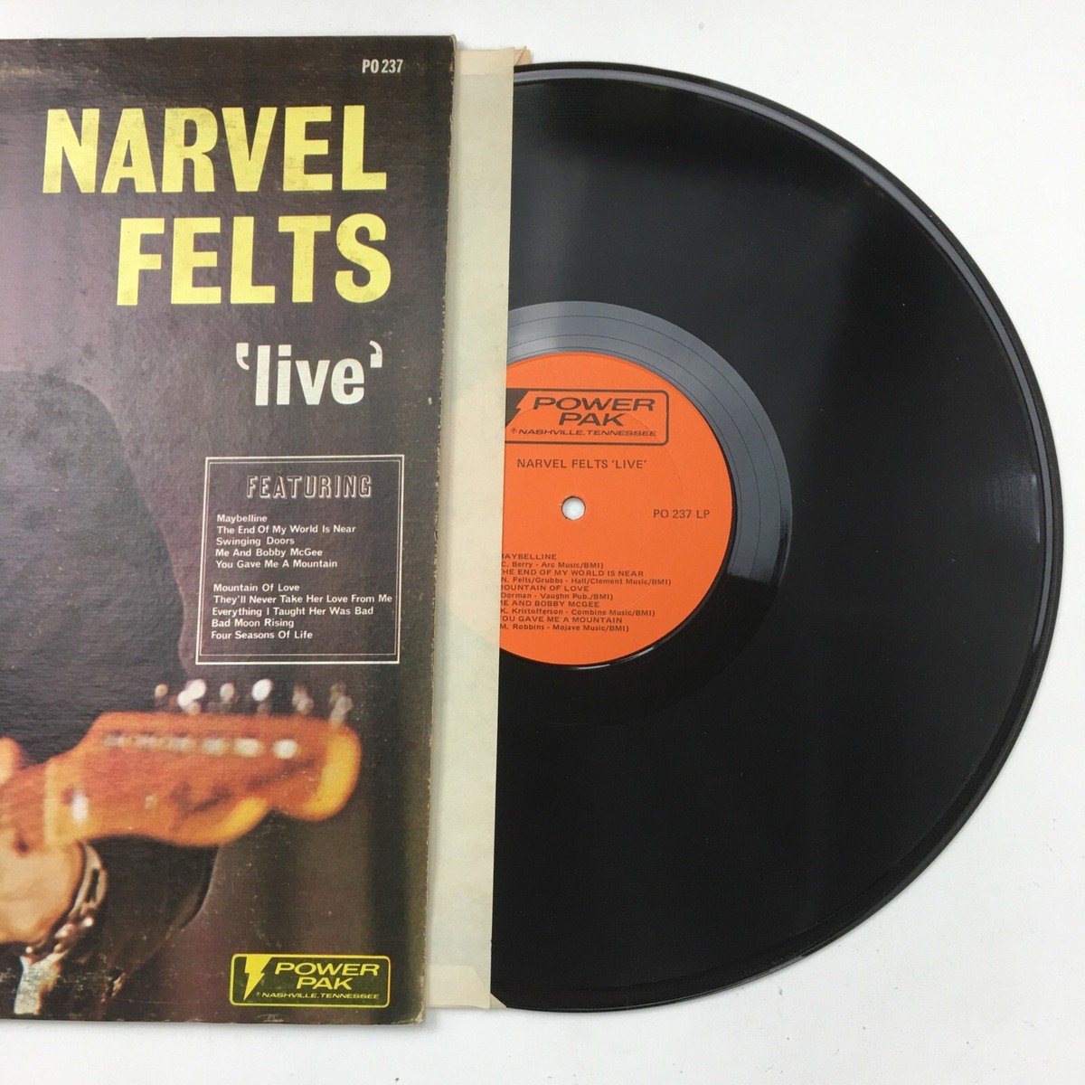 Narvel Felts Live LP Record Album Vinyl | eBay