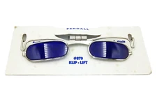 NOS Vintage Fendall Cobalt Blue ClipOn Welding Sunglasses Spectacles Glasses