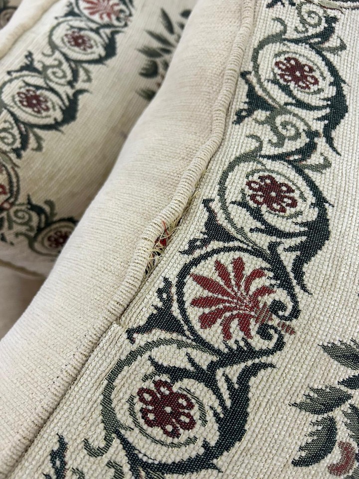 U Shaped Cream Sofa Large eBay