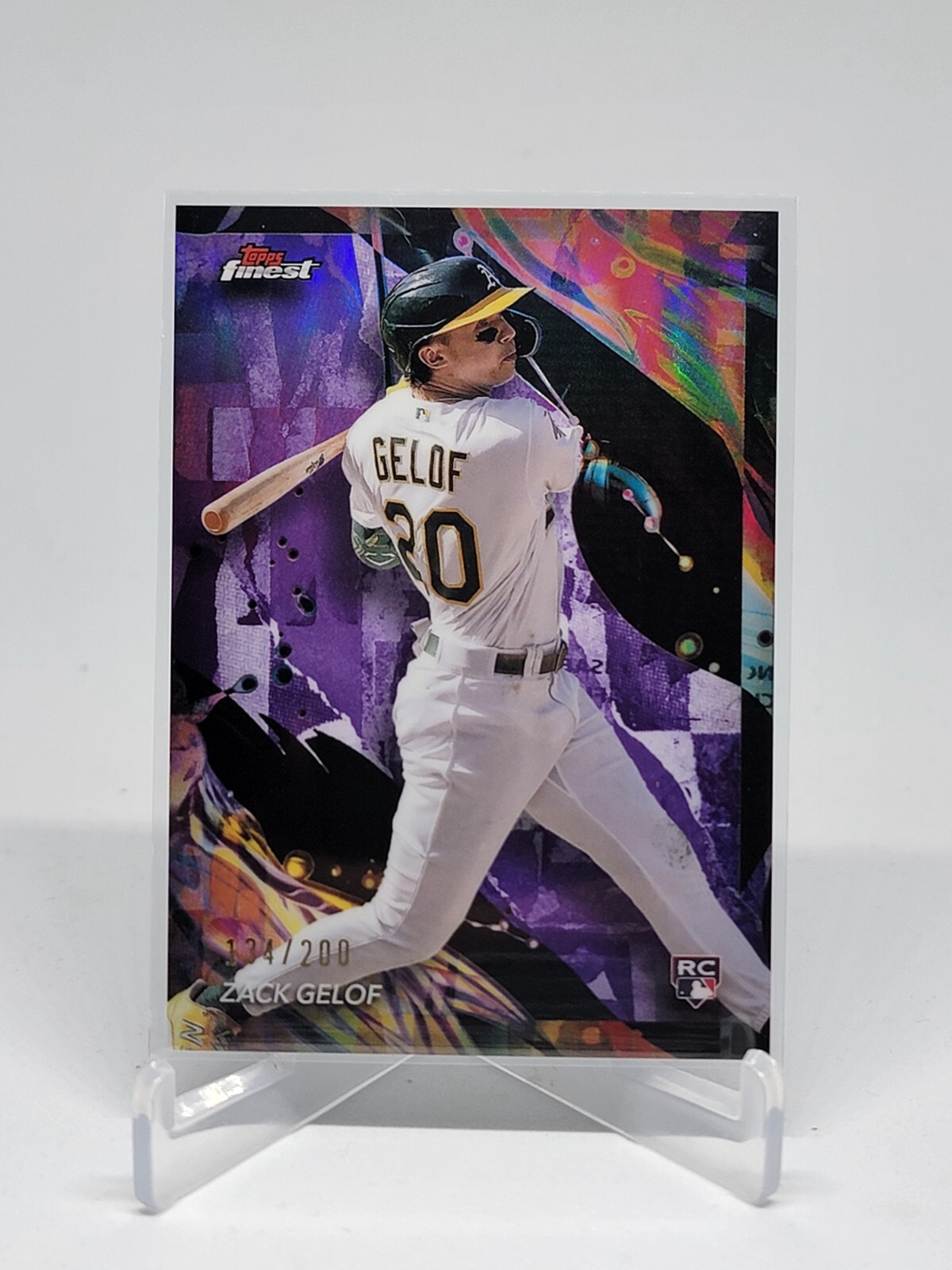 ZACK GELOF 2024 Topps Finest UNCOMMON PURPLE REFRACTOR RC /200 #199 A's F6B