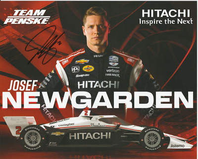 2024 JOSEF NEWGARDEN signed INDIANAPOLIS 500 HERO PHOTO CARD