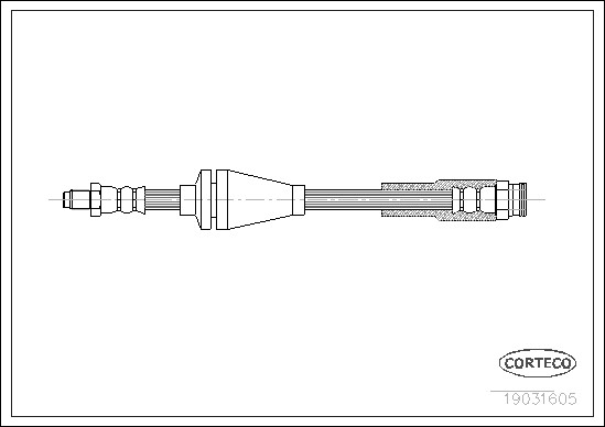 19031605 CORTECO Brake Hose for FIAT