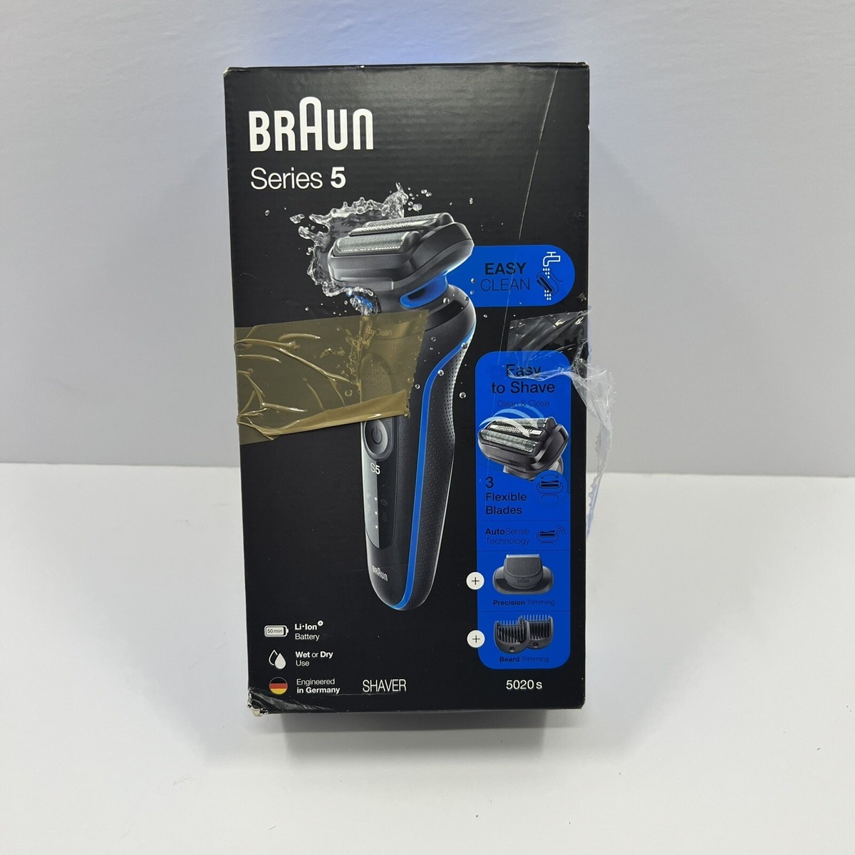 Braun Series 5 5762 Mens Black Rechargeable Wet Dry Electric Body