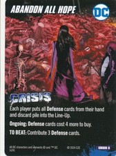  ABANDON ALL HOPE DC Comics Deck Building Game card CRISIS 3 CONSTANTINE DEADMAN