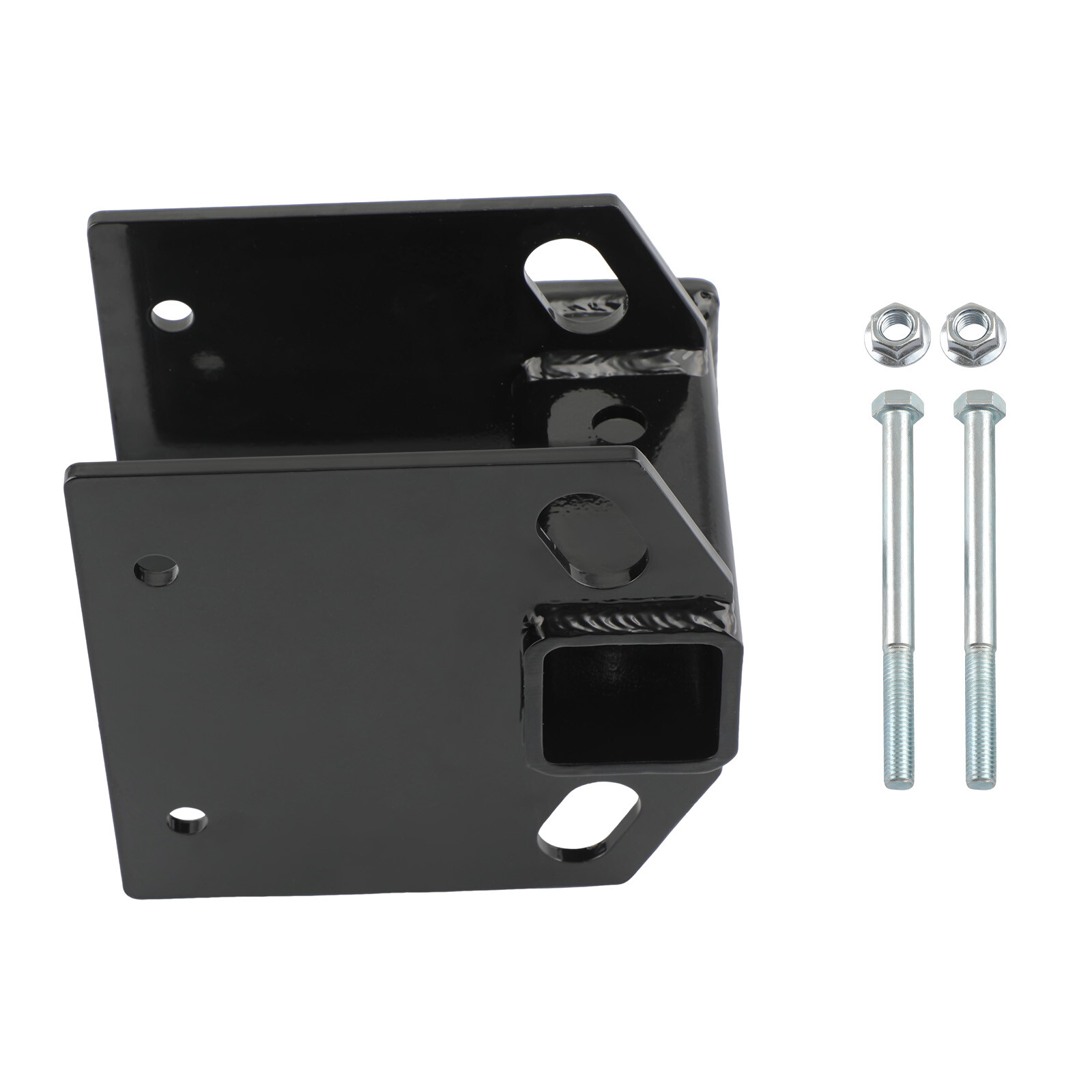Vehicle Bumper Tow Hitch Mount Square Behind RV Camper Trailer Fits 2"" Receiver