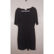 Garnet Hill Cotton Career Academia Little Black Dress Women's Size 12
