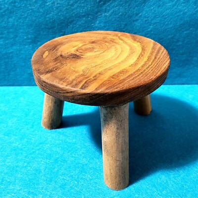 ORIGINAL   Miniatur Tisch - Couchtisch Handarbeit aus Holz und Bambus 