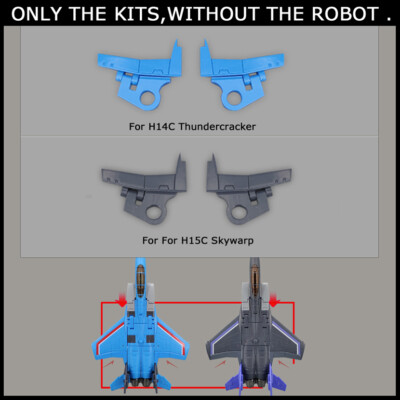 Wing Flaps Upgrade Kit For Newage NA H14C Thundercracker H15C Skywarp Upgrade