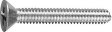 M5 X 20 PHILLIPS FLAT HEAD MACHINE SCREW (25 pc) ZINC 5mm x 20mm Made in USA