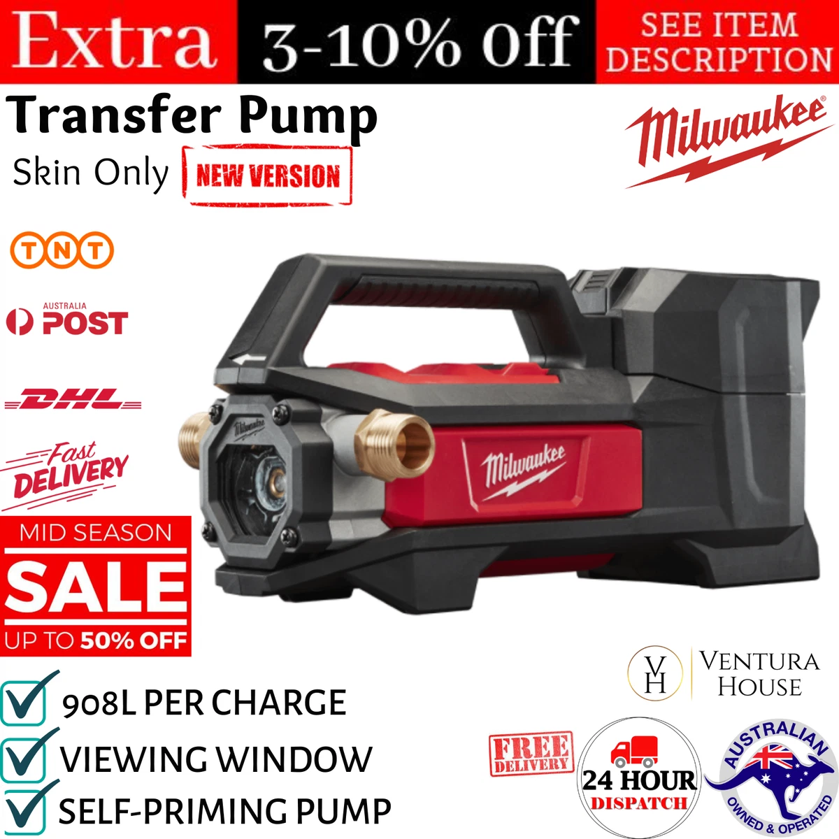 Milwaukee 18 volt transfer pump new arrivals