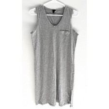 J Crew Dress Womens Size Small Gray Sleeveless Capsule Minimalist Neutral Beachy